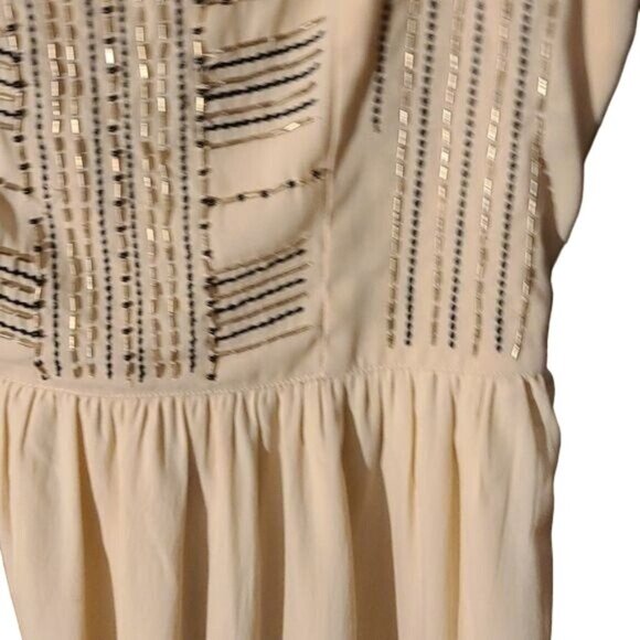 American Eagle Size 0 Boho Pink Beaded Summer Dress - Picture 3 of 6